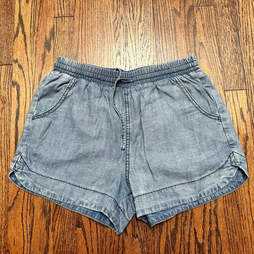 Universal Thread Blue Shorts Lightweight Drawstri… - image 1